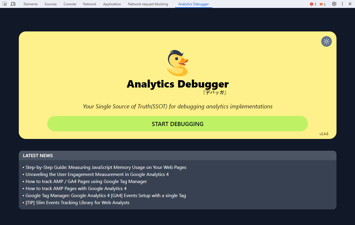 Analytics Debugger for Browsers
